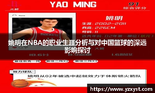 姚明在NBA的职业生涯分析与对中国篮球的深远影响探讨