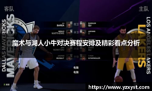 魔术与湖人小牛对决赛程安排及精彩看点分析